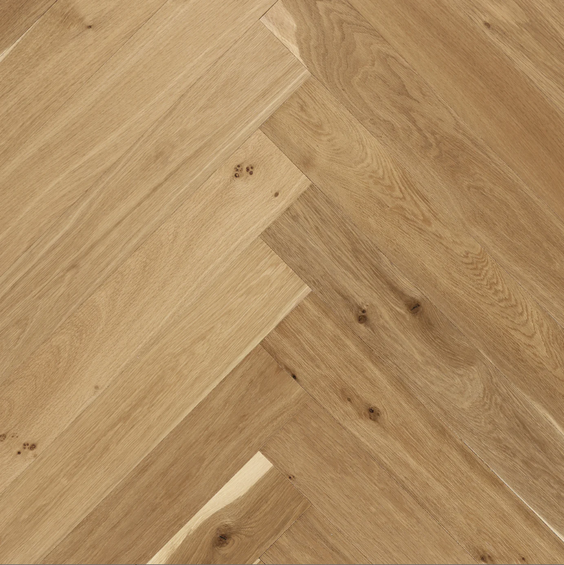 BiYork Nouveau 7 Bespoke European Oak Herringbone Wire Brushed Cottage Plank (S) 5" x 3/4" (18 mm)