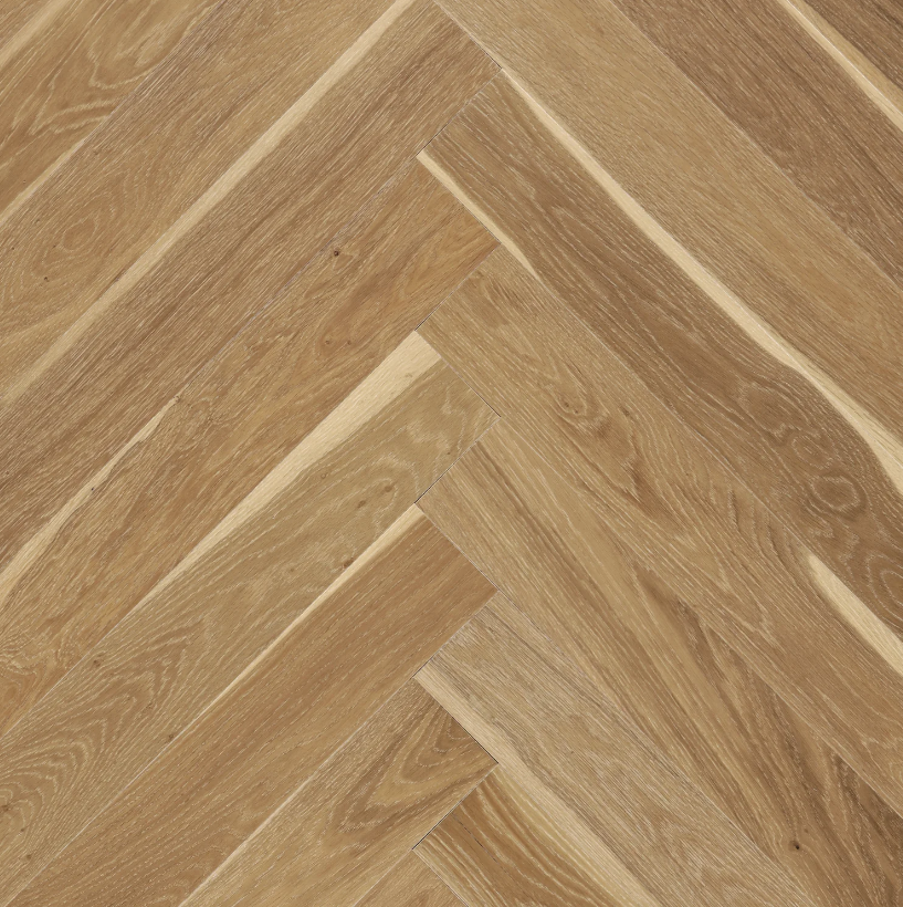 BiYork Nouveau 7 Bespoke European Oak Herringbone Wire Brushed Forest Grotto (S) 5" x 3/4" (18 mm)