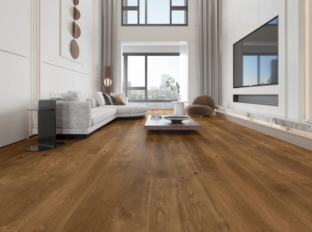 BiYork Nouveau 7 Bespoke European Oak Wire Brushed Hidden Cabin (C) 7 1/2" x 3/4" (18 mm)