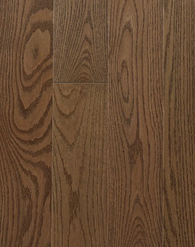Superior Red Oak Solid Driftwood Wirebrushed 4 1/4" x 3/4" 10% Matte Sheen Premier Grade