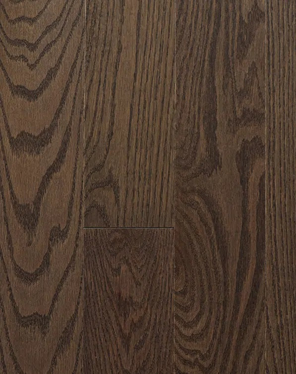 Superior Red Oak Solid Stone Wirebrushed 4 1/4" x 3/4" 10% Matte Sheen Premier Grade