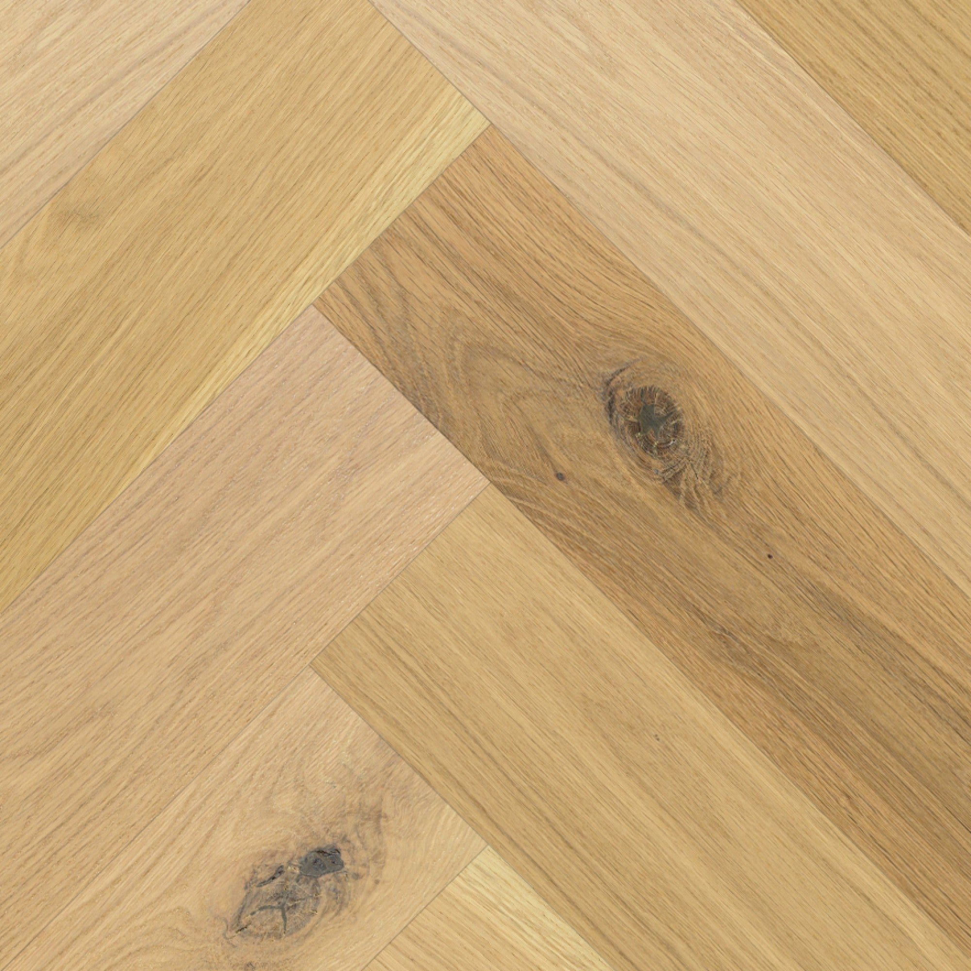 Vintage Northern Solid Sawn White Oak Alabaster Wirebrushed Herringbone 5" x 30" UVF Character Grade
