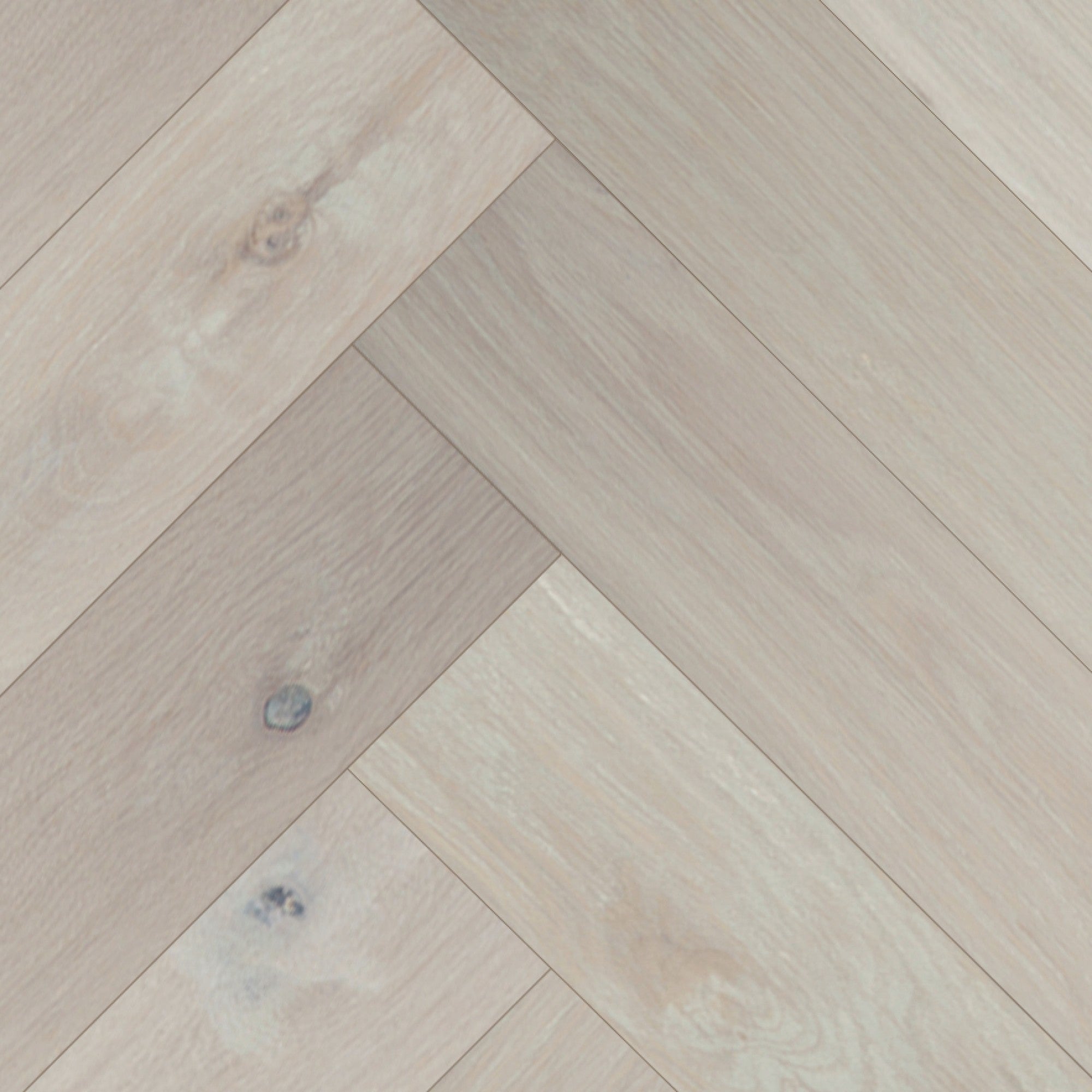 Vintage Northern Solid Sawn White Oak Athena Sculpted Herringbone 5" x 30" UVF Urethane Oil Character Grade
