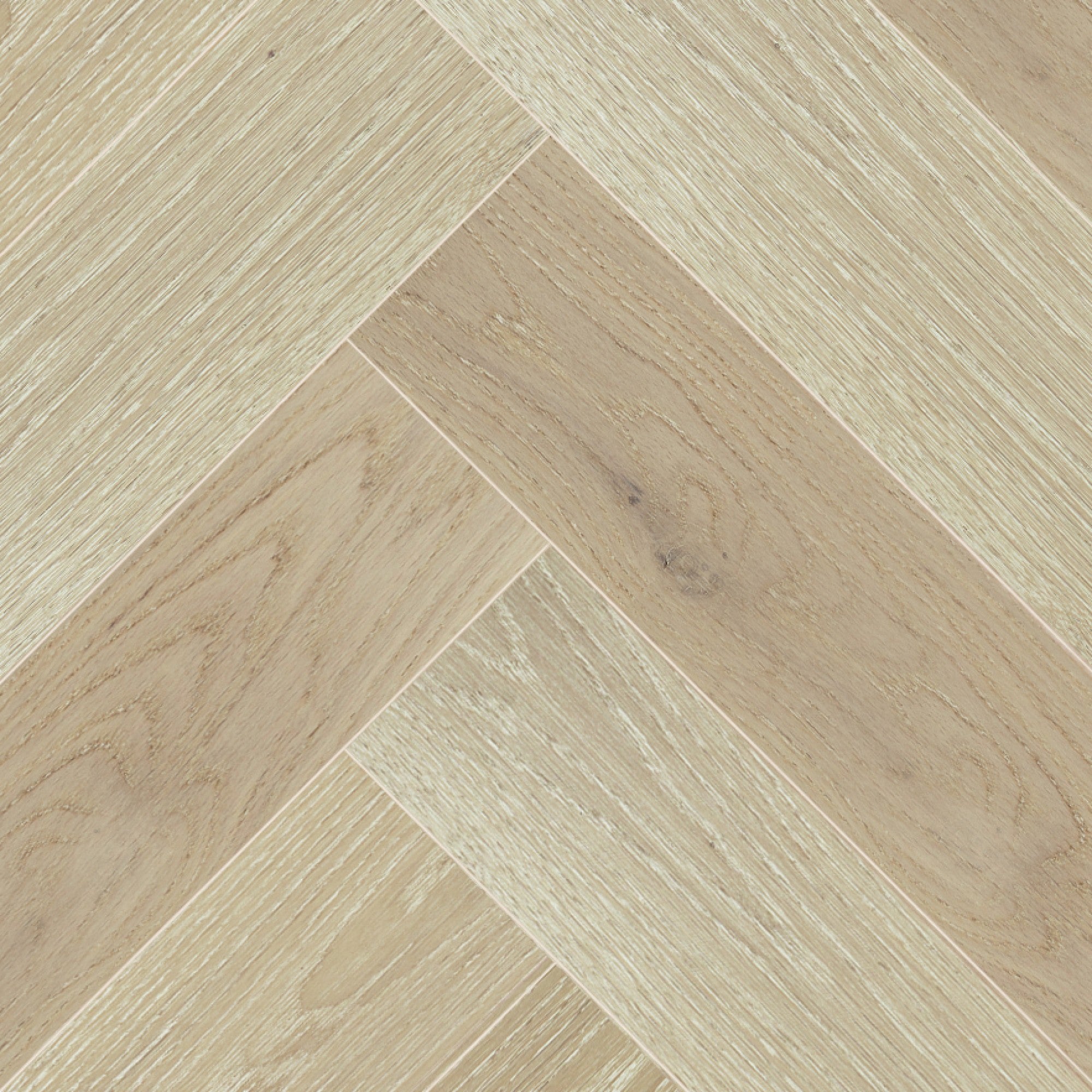 Vintage Northern Solid Sawn White Oak Atlantis Wirebrushed Herringbone 5" x 30" UVF Character Grade