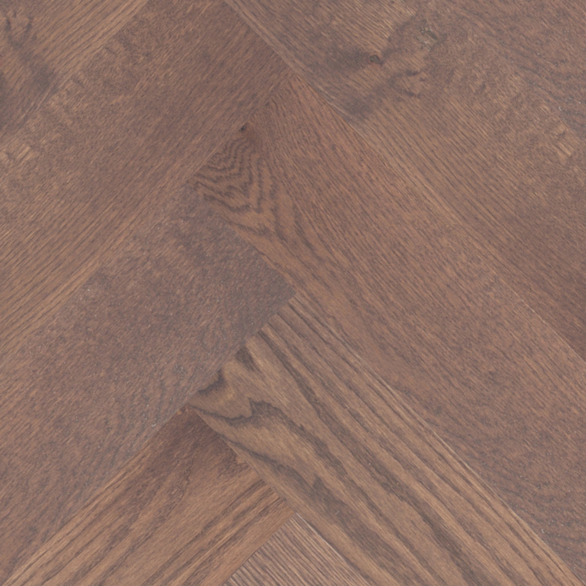 Vintage Northern Solid Sawn White Oak Bauhaus Wirebrushed Herringbone 5" x 30" UVF Character Grade