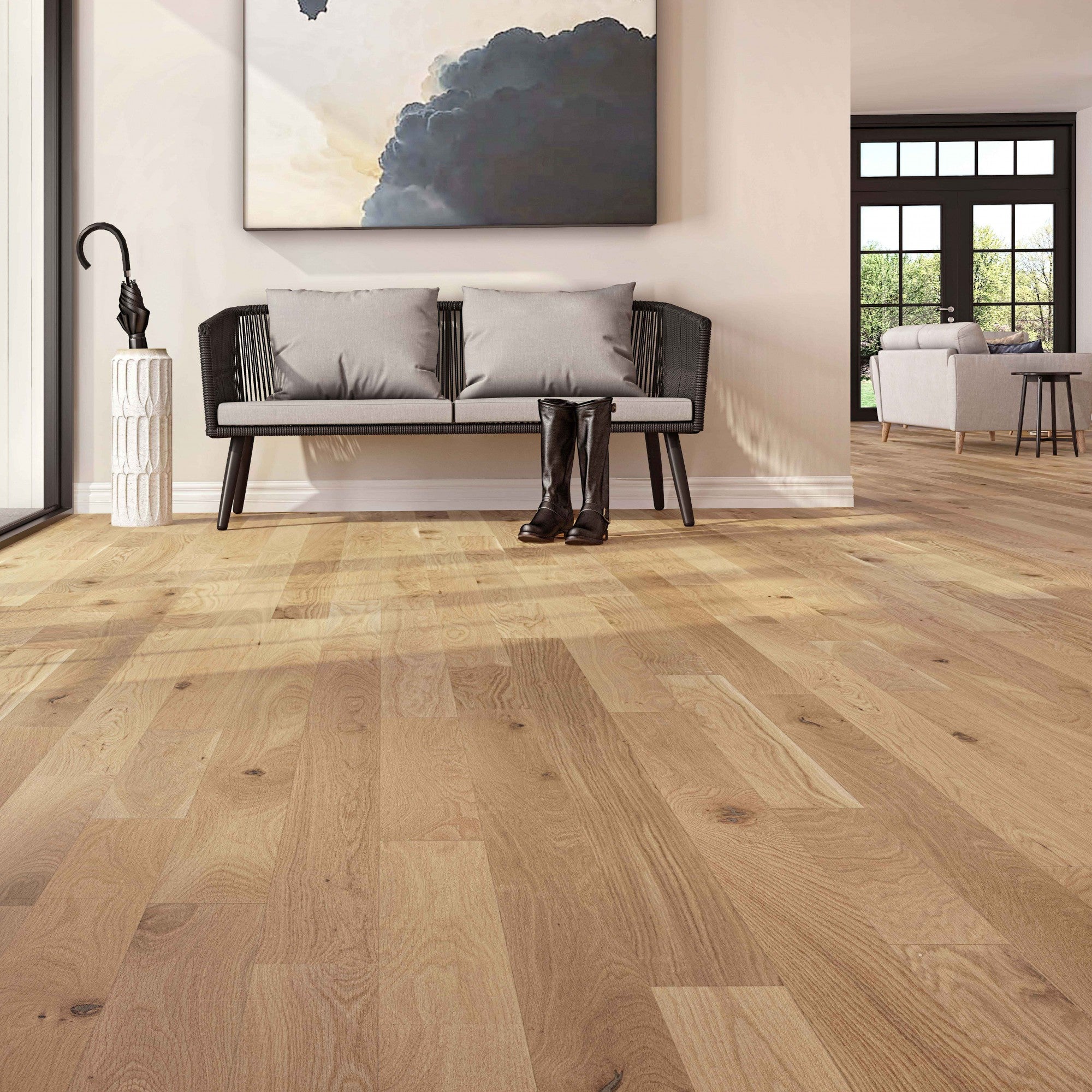 Vintage Solid Pioneered Oak Cocoa Smooth 4 1/4