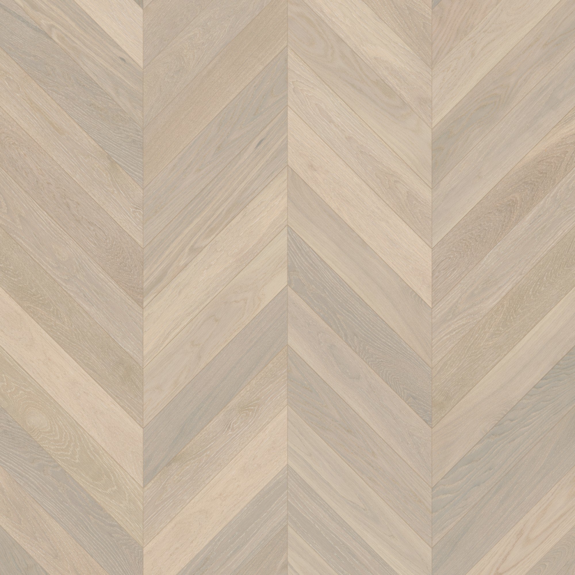 Mirage Blanc Collection White Oak Bubble Bath Brushed Chevron Exclusive 5" x 3/4" TruBalance