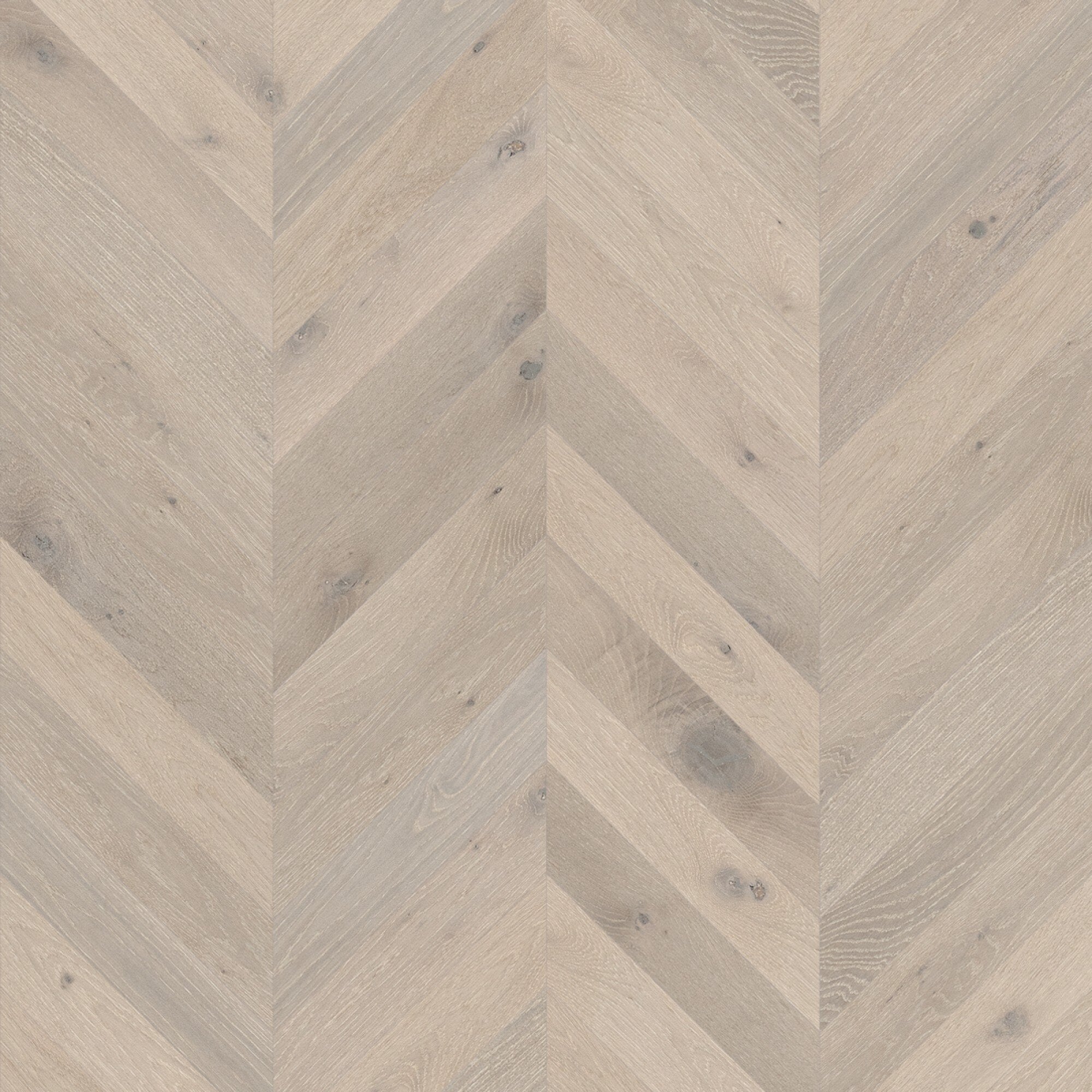 Mirage Blanc Collection White Oak Bubble Bath Brushed Chevron Character 5" x 3/4" TruBalance