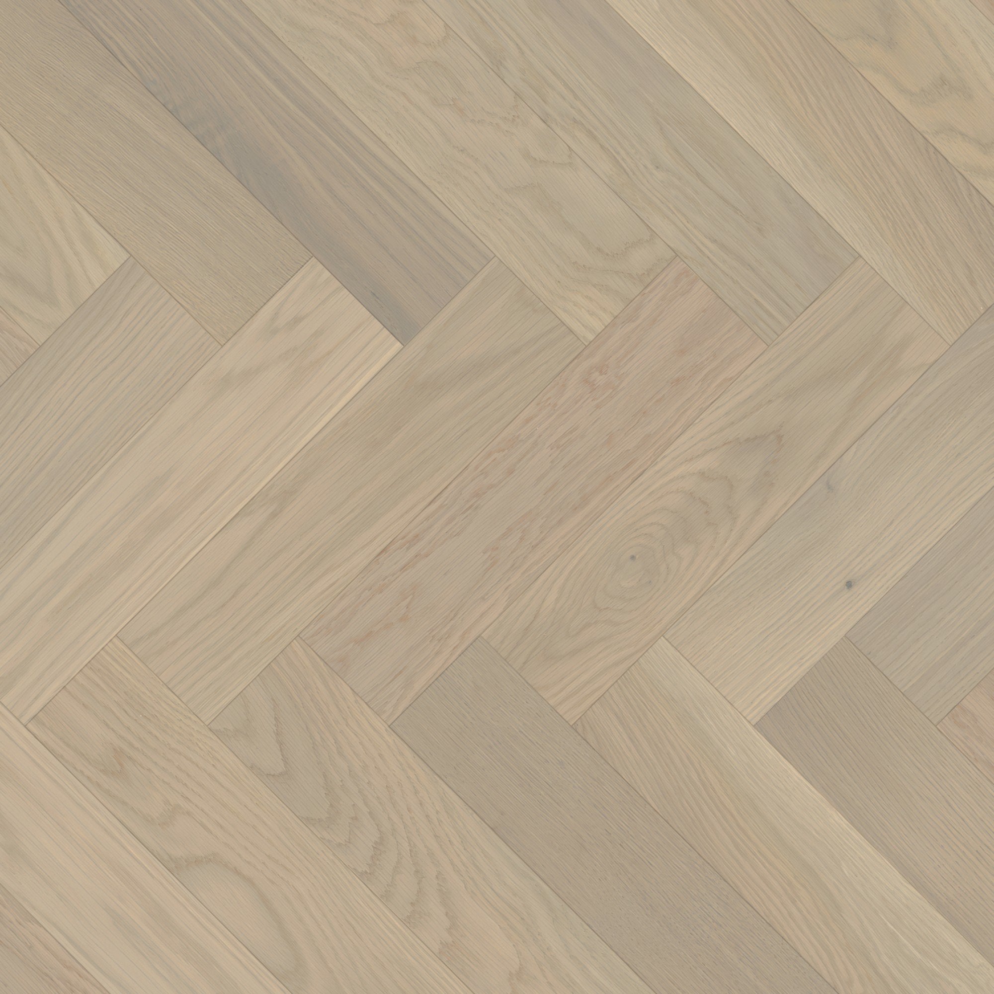 Mirage Blanc Collection White Oak Stardust Brushed Herringbone Exclusive 5" x 9/16" TruBalance Lite