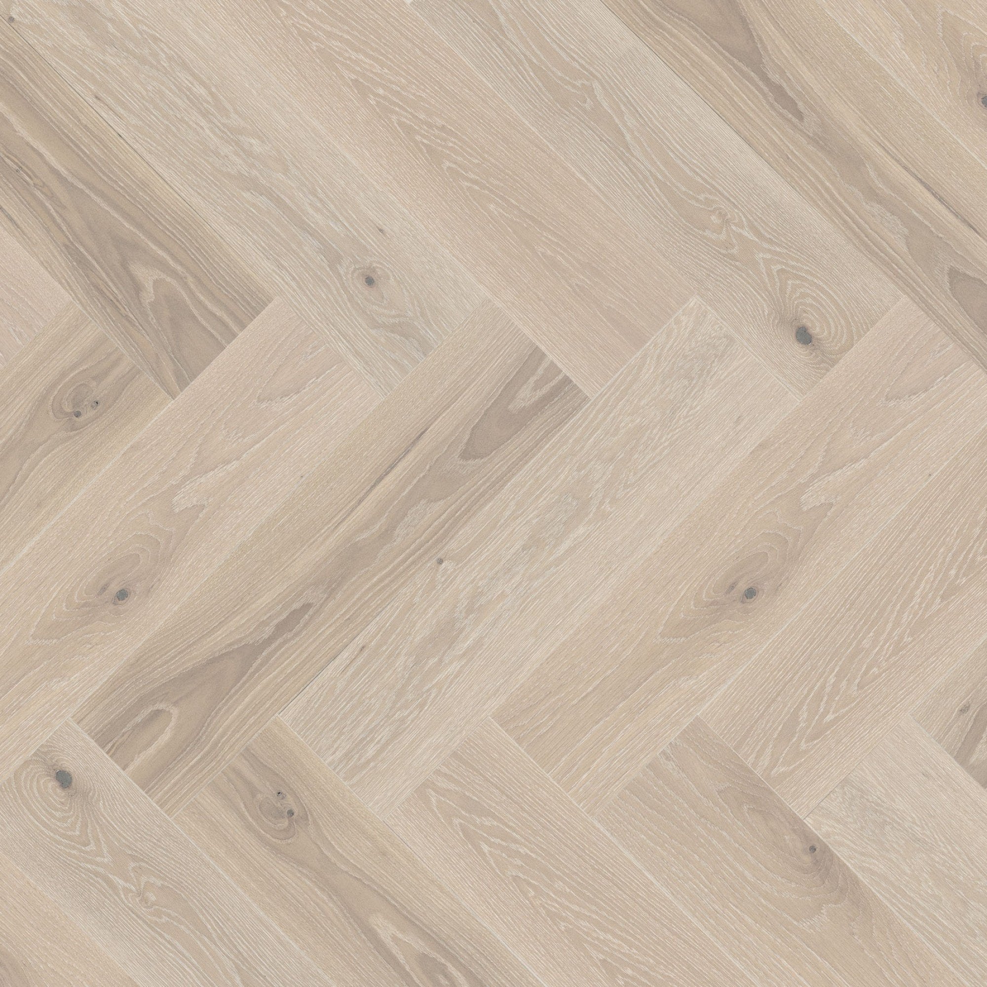 Mirage Blanc Collection White Oak Bubble Bath Brushed Herringbone Exclusive 5" x 9/16" TruBalance Lite