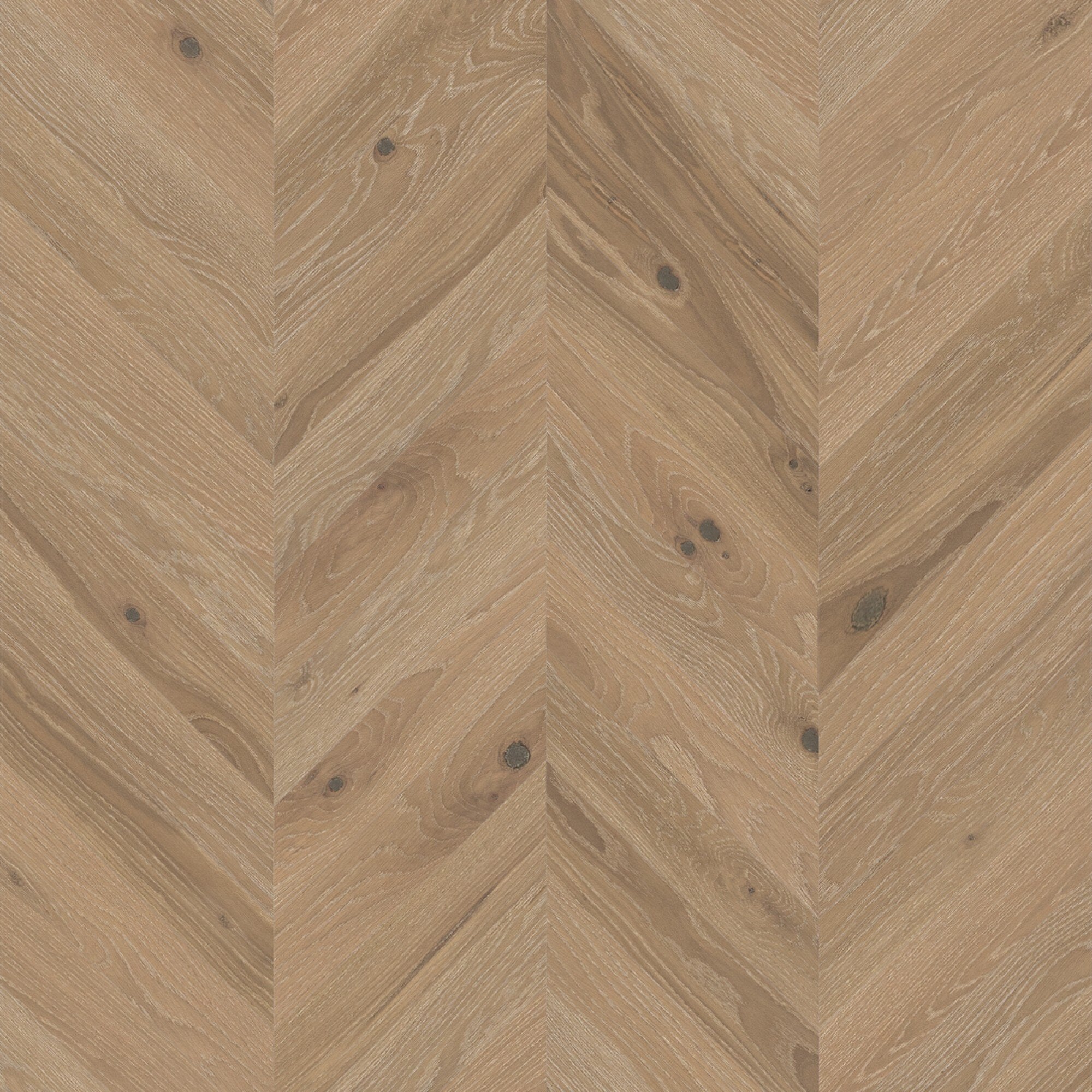Mirage Blanc Collection White Oak Hula Hoop Brushed Chevron Character 5" x 3/4" TruBalance