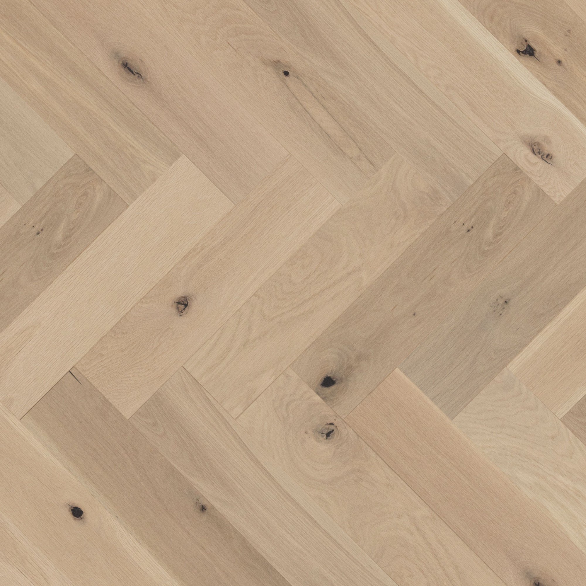Mirage Blanc Collection White Oak White Mist Brushed Herringbone Character 5" x 9/16" TruBalance Lite