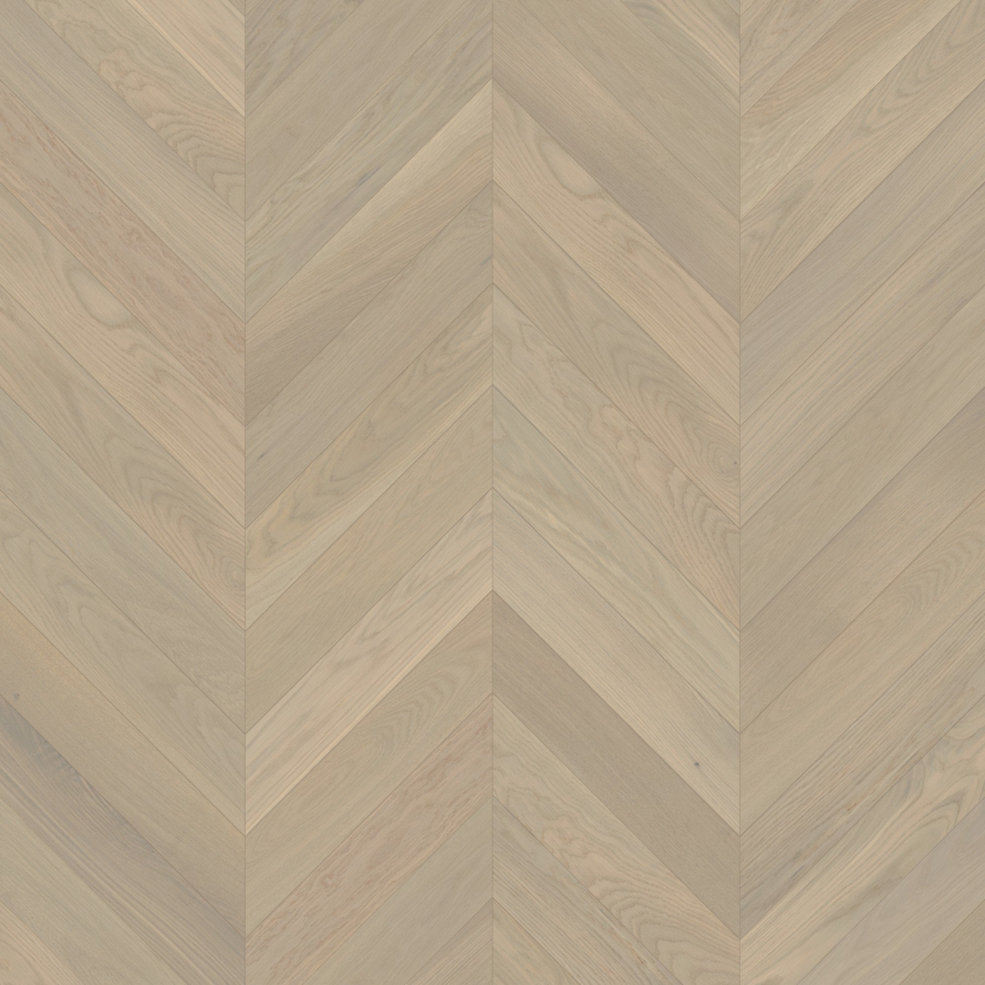 Mirage Blanc Collection White Oak Stardust Brushed Chevron Exclusive 5" x 3/4" TruBalance