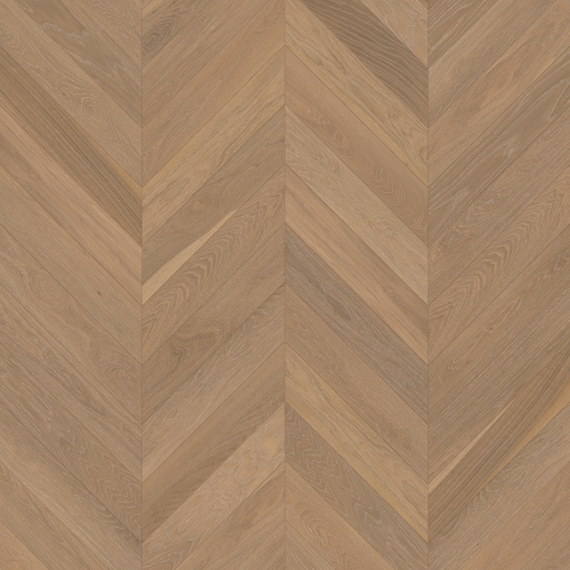 Mirage Blanc Collection White Oak Hula Hoop Brushed Chevron Exclusive 5" x 3/4" TruBalance