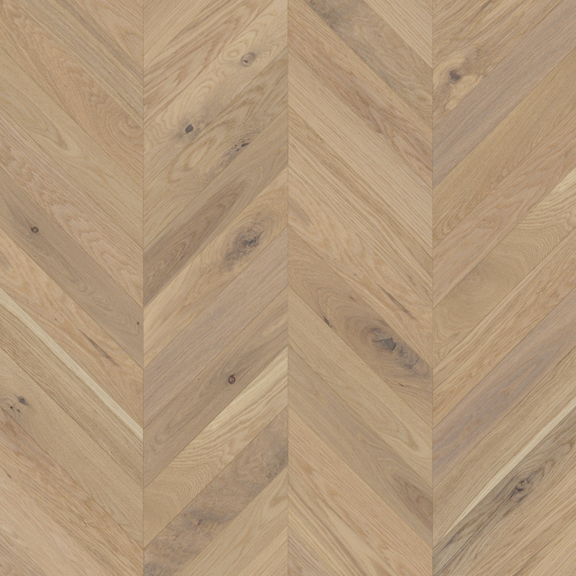 Mirage Muse Collection White Oak Ingrid Brushed Chevron Character 5" x 3/4" TruBalance