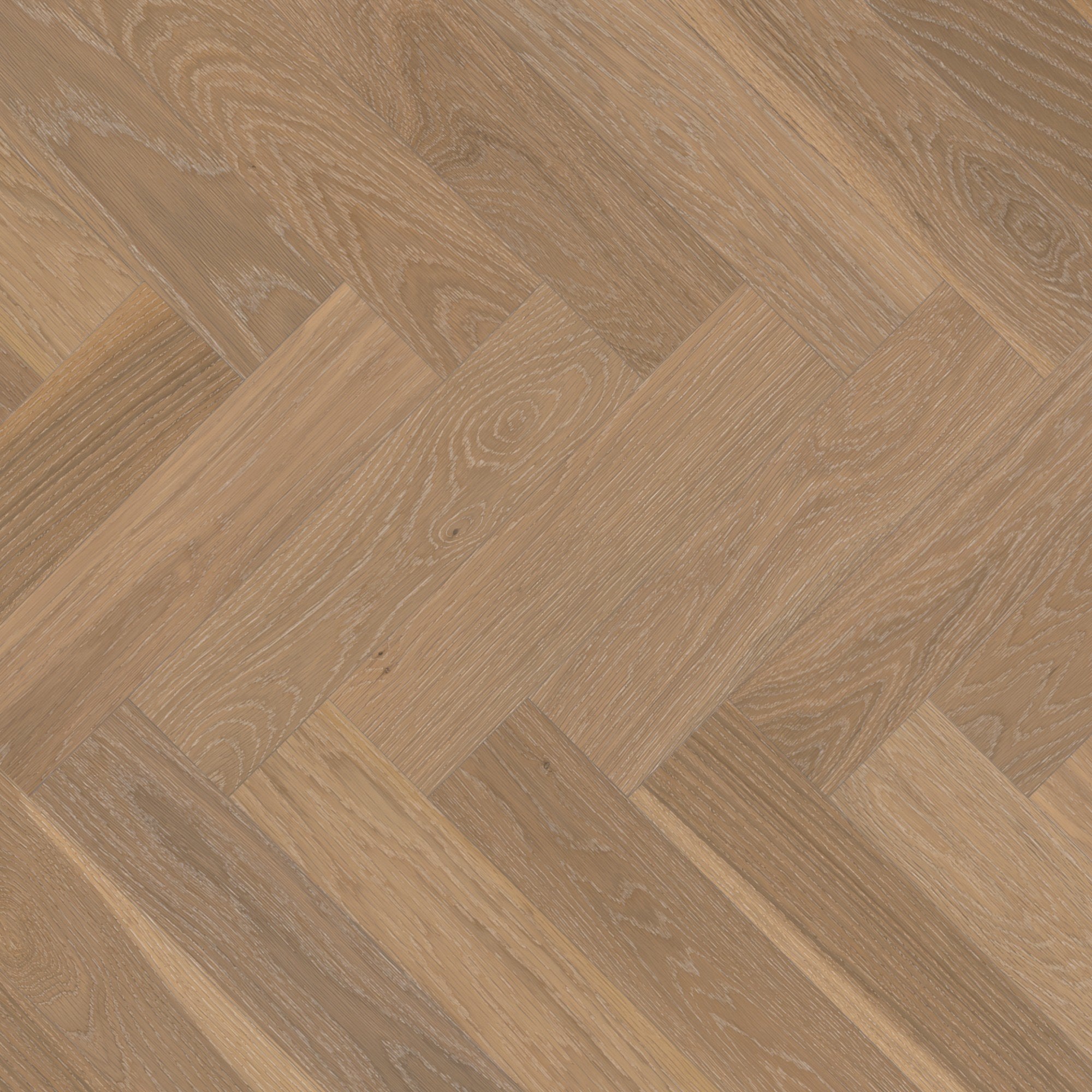 Mirage Blanc Collection White Oak Hula Hoop Brushed Herringbone Exclusive 5" x 9/16" TruBalance Lite