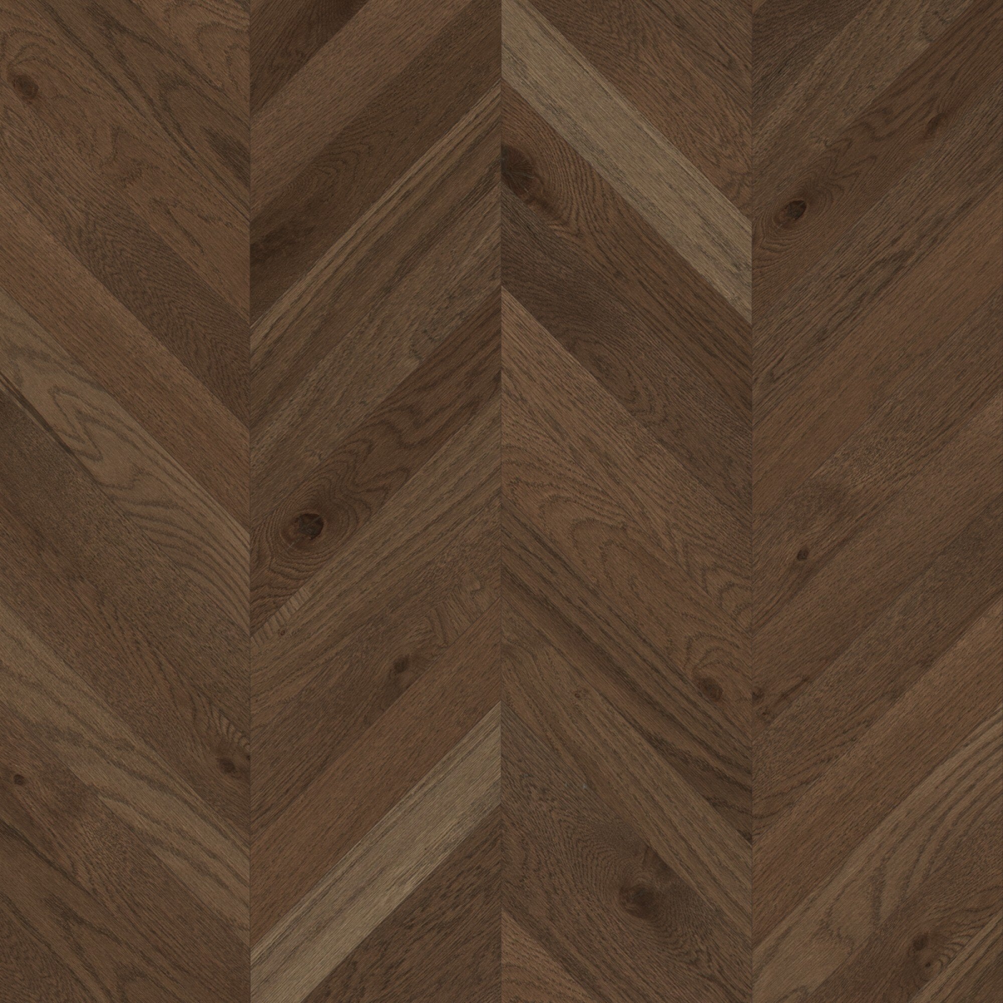 Mirage Blanc Collection White Oak Sailing Stone Brushed Chevron Character 5" x 3/4" TruBalance