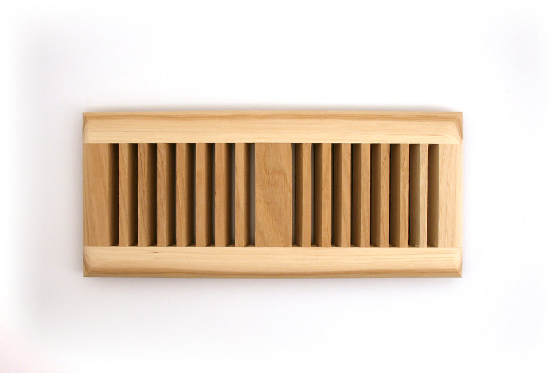 Unfinished Red Oak Self Rimming Vent